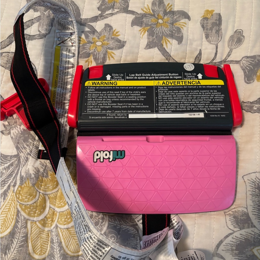 Pink mifold Booster Seat